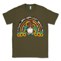 Army Green western gnome gemstones sunflowers rainbow Classic Tee - Artiststas