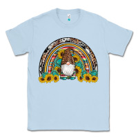Dusty Blue western gnome gemstones sunflowers rainbow Classic Tee - Artiststas