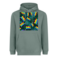 Sage Pride lgbtq flags with leopard seamless pattern Heavyweight Hoodie - BundleAndBundleShop