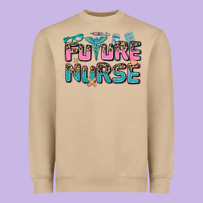 Future Nurse Heavyweight Sweatshirt Designed By Adodesignshop