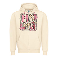 Sandshell floral mama Zipper Hoodie - MaliasSmallBusiness