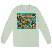 Matcha world's best mom sunflower leopard cowhide Long Sleeve Tee - Artiststas