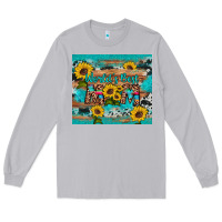 Moon Dust world's best mom sunflower leopard cowhide Long Sleeve Tee - Artiststas