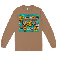 Toasted Coconut world's best mom sunflower leopard cowhide Long Sleeve Tee - Artiststas
