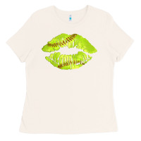 Bone softball lips Ladies Tee - AdoDesignShop