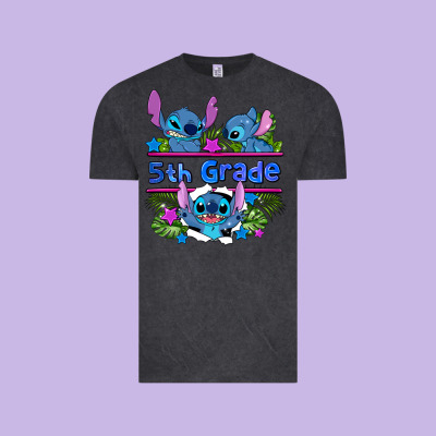 Preview Flower Stitch 5th Grade Vintage Tee Designed By Adodesignshop