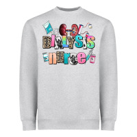 Heather Grey dialysis nurse Heavyweight Sweatshirt - AdoDesignShop