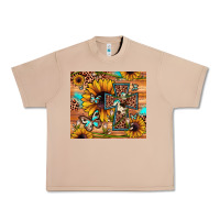 Burro cross sunflower butterfly Urban Heavy Tee - JahusDesignShop