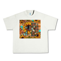 Pistachio cross sunflower butterfly Urban Heavy Tee - JahusDesignShop