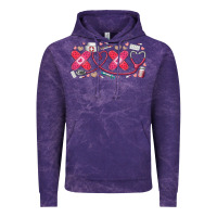 Cloud Purple xoxo valentine Vintage Hoodie - RacoonDesign