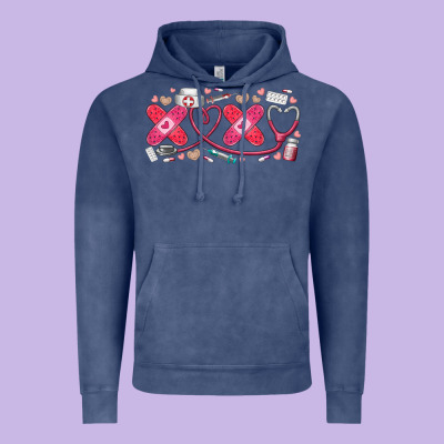 Xoxo Valentine Vintage Hoodie Designed By Racoondesign