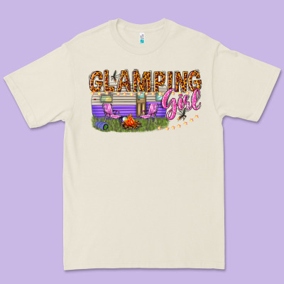 Glamping Girl Premium Tee Designed By Texasbilliewilder