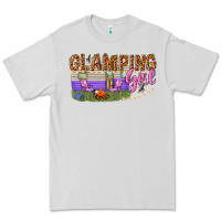 Dove Grey glamping girl Premium Tee - texasbilliewilder