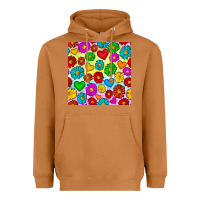 Meerkat Pride lgbtq flowers and hearts seamless pattern Heavyweight Hoodie - BundleAndBundleShop