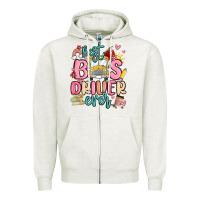 Oatmeal Heather best bus driver ever Zipper Hoodie - MaliasSmallBusiness