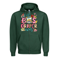 Sports Green best bus driver ever Zipper Hoodie - MaliasSmallBusiness