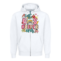 White best bus driver ever Zipper Hoodie - MaliasSmallBusiness
