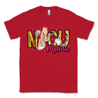 Red Nicu Mama Classic Tee - CowhideDigitalArt