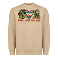 Mushroom peace love san judas Heavyweight Sweatshirt - JahusDesignShop