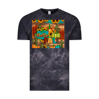 Cloud Black hello fall pumpkin Vintage Tee - JahusDesignShop
