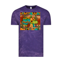 Cloud Purple hello fall pumpkin Vintage Tee - JahusDesignShop