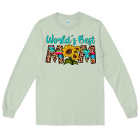 World's Best Mom Sunflower Long Sleeve Tee | Teevron