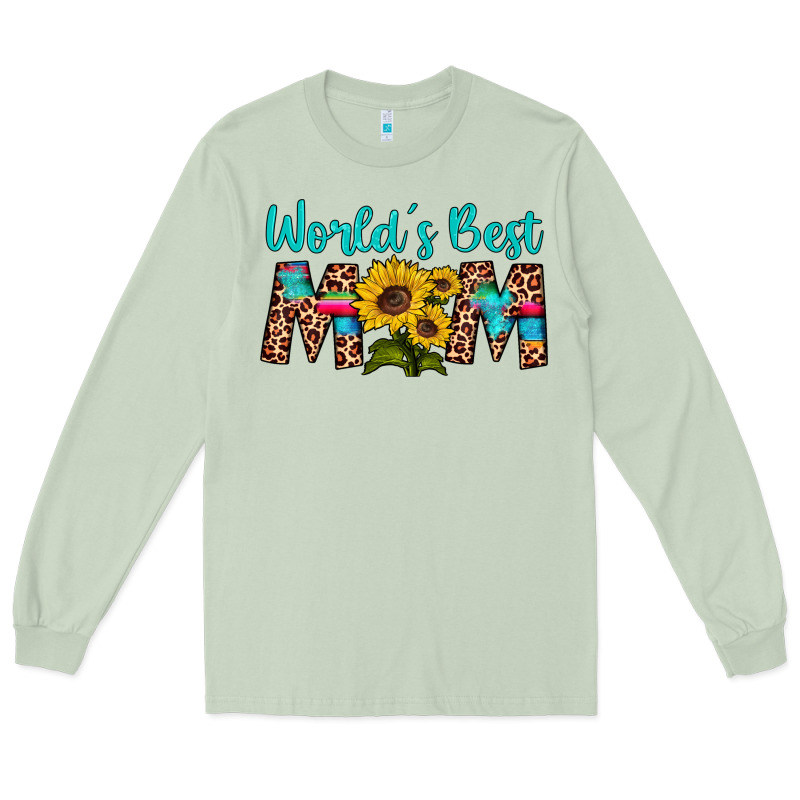 World's Best Mom Sunflower Long Sleeve Tee by Artiststas | Teevron