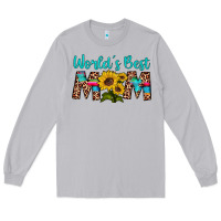 Moon Dust world's best mom sunflower Long Sleeve Tee - Artiststas