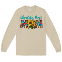 Mushroom world's best mom sunflower Long Sleeve Tee - Artiststas