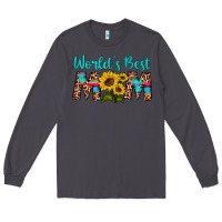 Smoke world's best mom sunflower Long Sleeve Tee - Artiststas