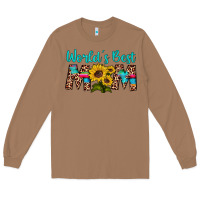 Toasted Coconut world's best mom sunflower Long Sleeve Tee - Artiststas