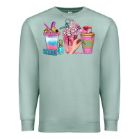 Seafoam Nail Coffee Cups With Rings Bbs Premium Sweatshirt - BundleAndBundleShop