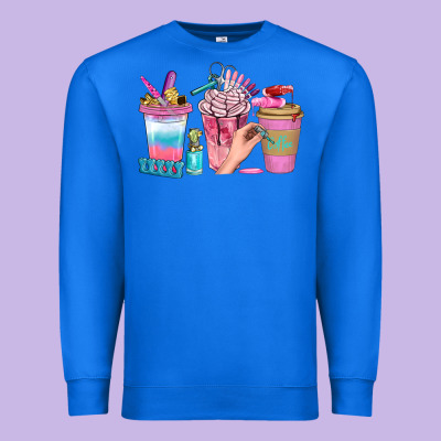 Nail Coffee Cups With Rings Bbs Premium Sweatshirt Designed By Bundleandbundleshop
