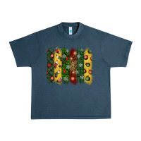 Midnight Navy christmas brushstroke Urban Heavy Tee - BundleAndBundleShop