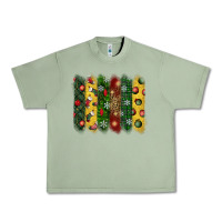 Oil Green christmas brushstroke Urban Heavy Tee - BundleAndBundleShop