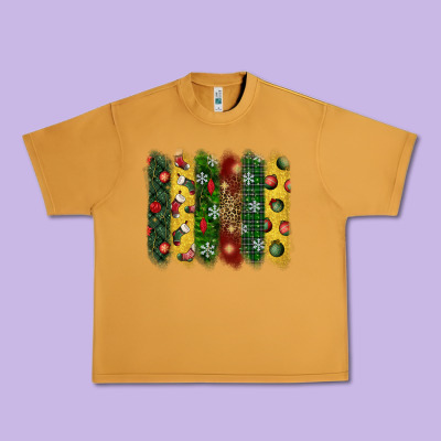 Christmas Brushstroke Urban Heavy Tee Designed By Bundleandbundleshop