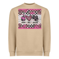 Peace Love Racing Heavyweight Sweatshirt | Teevron