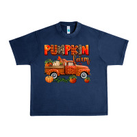 Navy pumpkin farm truck Urban Heavy Tee - AdoDesignShop