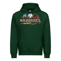 Foreset Green Wild about Baseball Urban Hoodie - HowdyJamesFarm