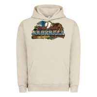 Pigment French Oak Wild about Baseball Urban Hoodie - HowdyJamesFarm