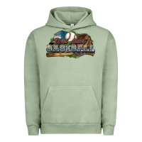 Pigment Oil Green Wild about Baseball Urban Hoodie - HowdyJamesFarm