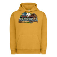 Pigment Peanut Butter Wild about Baseball Urban Hoodie - HowdyJamesFarm