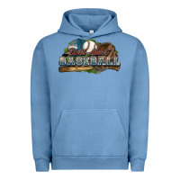 Pigment Pebble Blue Wild about Baseball Urban Hoodie - HowdyJamesFarm