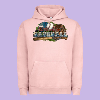 Wild About Baseball Urban Hoodie Designed By Howdyjamesfarm