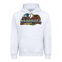 White Wild about Baseball Urban Hoodie - HowdyJamesFarm
