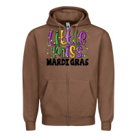 Chestnut little miss mardi gras Zipper Hoodie - MaliasSmallBusiness