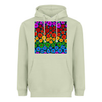 Matcha Pride lgbtq flowers seamless pattern Heavyweight Hoodie - BundleAndBundleShop