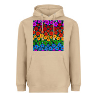 Mushroom Pride lgbtq flowers seamless pattern Heavyweight Hoodie - BundleAndBundleShop