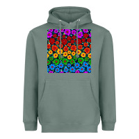 Sage Pride lgbtq flowers seamless pattern Heavyweight Hoodie - BundleAndBundleShop