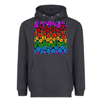 Smoke Pride lgbtq flowers seamless pattern Heavyweight Hoodie - BundleAndBundleShop